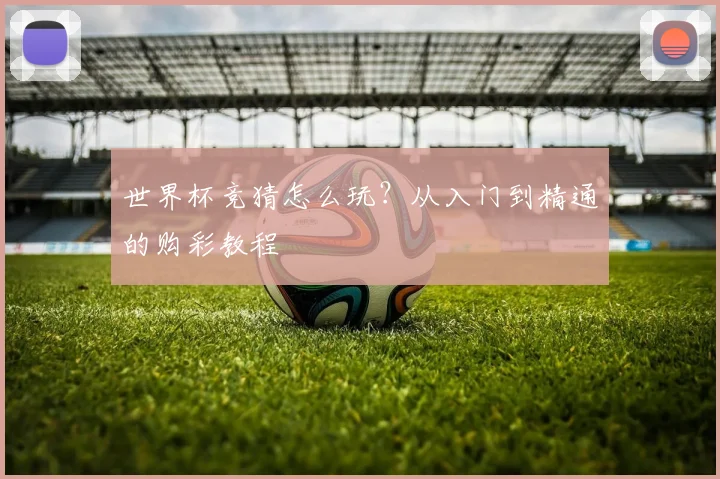 世界杯竞猜怎么玩？从入门到精通的购彩教程